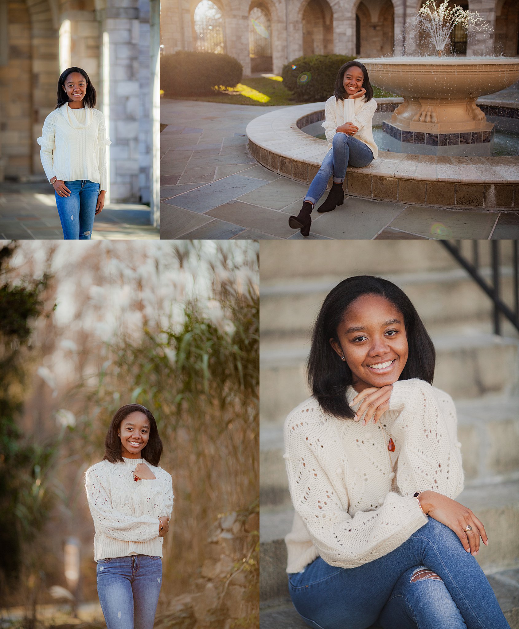 Senior Portrait session at the shrine of st. anthony in Baltimore maryland by Maria Ortiz Photography